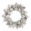 24″ (60Cm) Flocked Pinecone Christmas Wreath