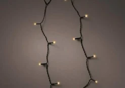 192 Durawise Classic Warm White Battery Christmas Lights With Timer (Black Wire)