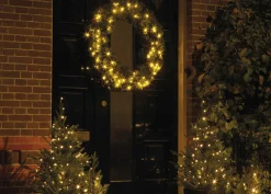 192 Durawise Classic Warm White Battery Christmas Lights With Timer (Black Wire)