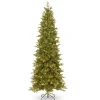7.5 Ft Feel Real Carrington Fir Slim Pre-Lit Artificial Christmas Tree