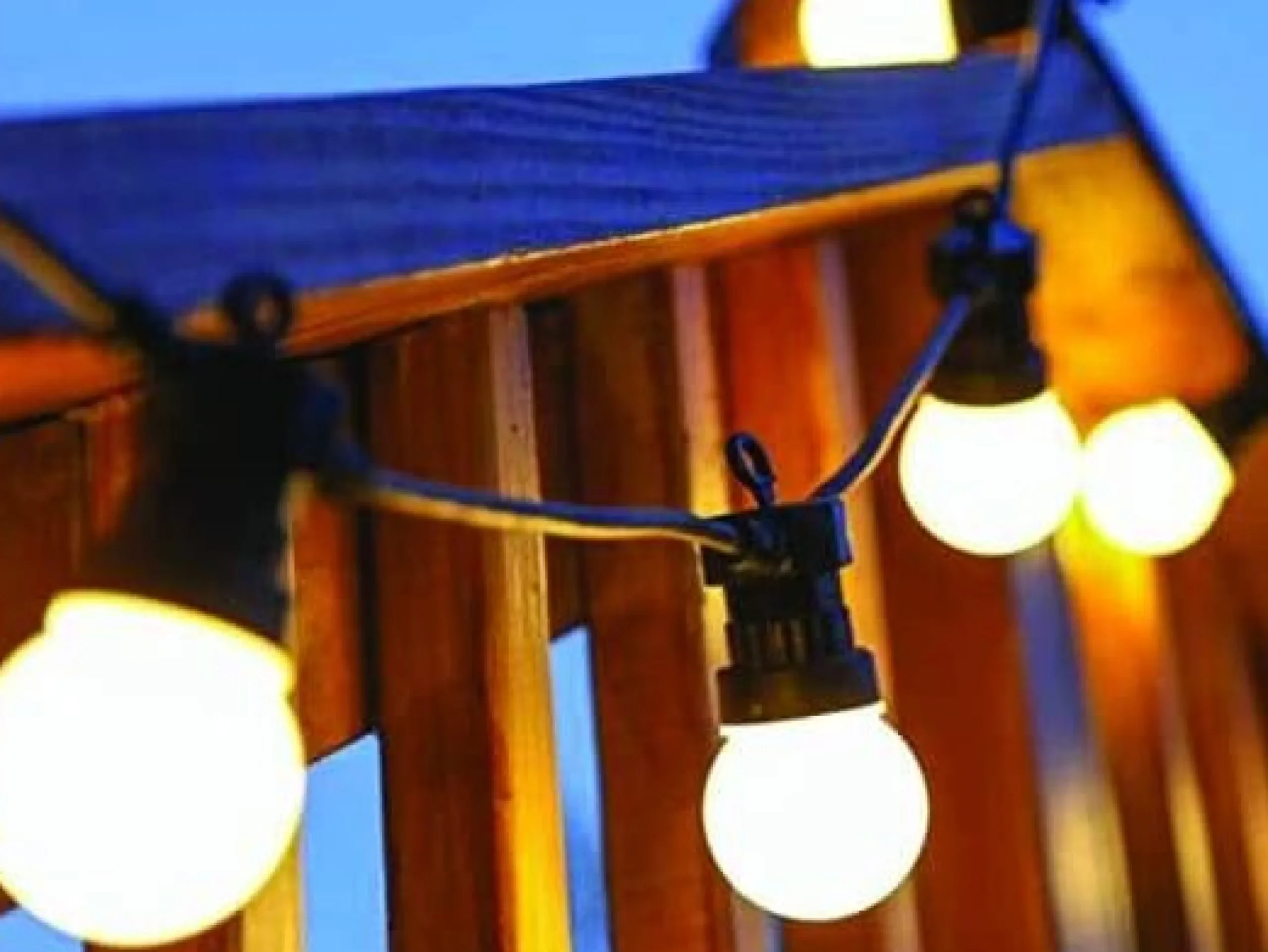 10 Led Heavy Duty Festoon Christmas Lights Warm White Fdl (5M)