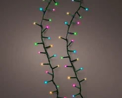 1000 Led Multicolour Compact Twinkle Christmas Lights With Green Cable