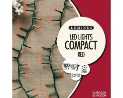 1000 Led Red Compact Twinkle Christmas Lights