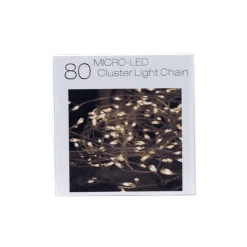 80 Micro Led Battery Christmas Lights Warm White