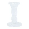 Clear Glass Candle Holder