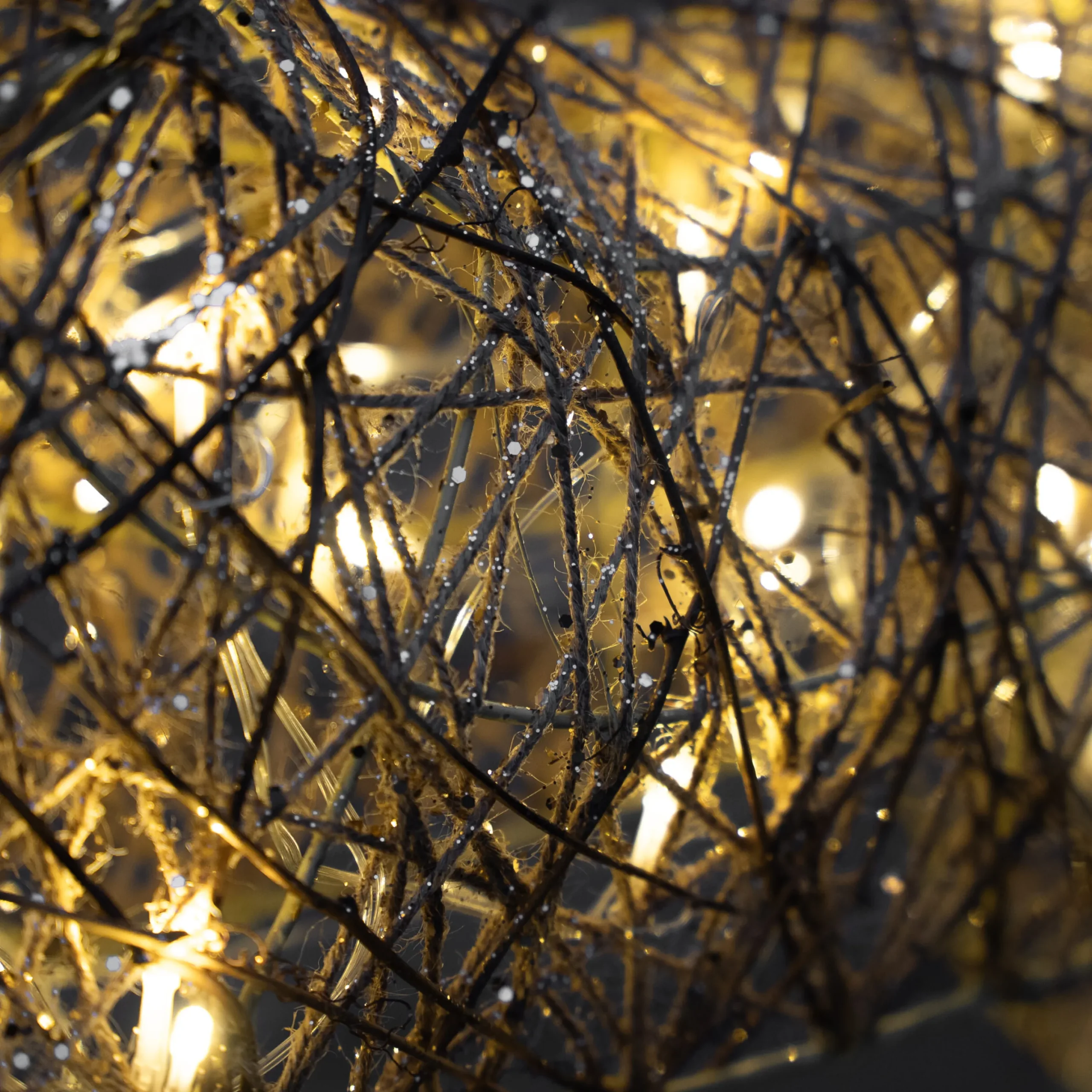 110Cm Gold Glitter Reindeer With 70 Warm White Led Lights