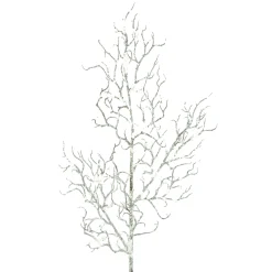 68Cm Snowy Twig Spray