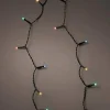 Durawise Multicoloured Battery Christmas Lights With Timer (Black Wire) Various Sizes