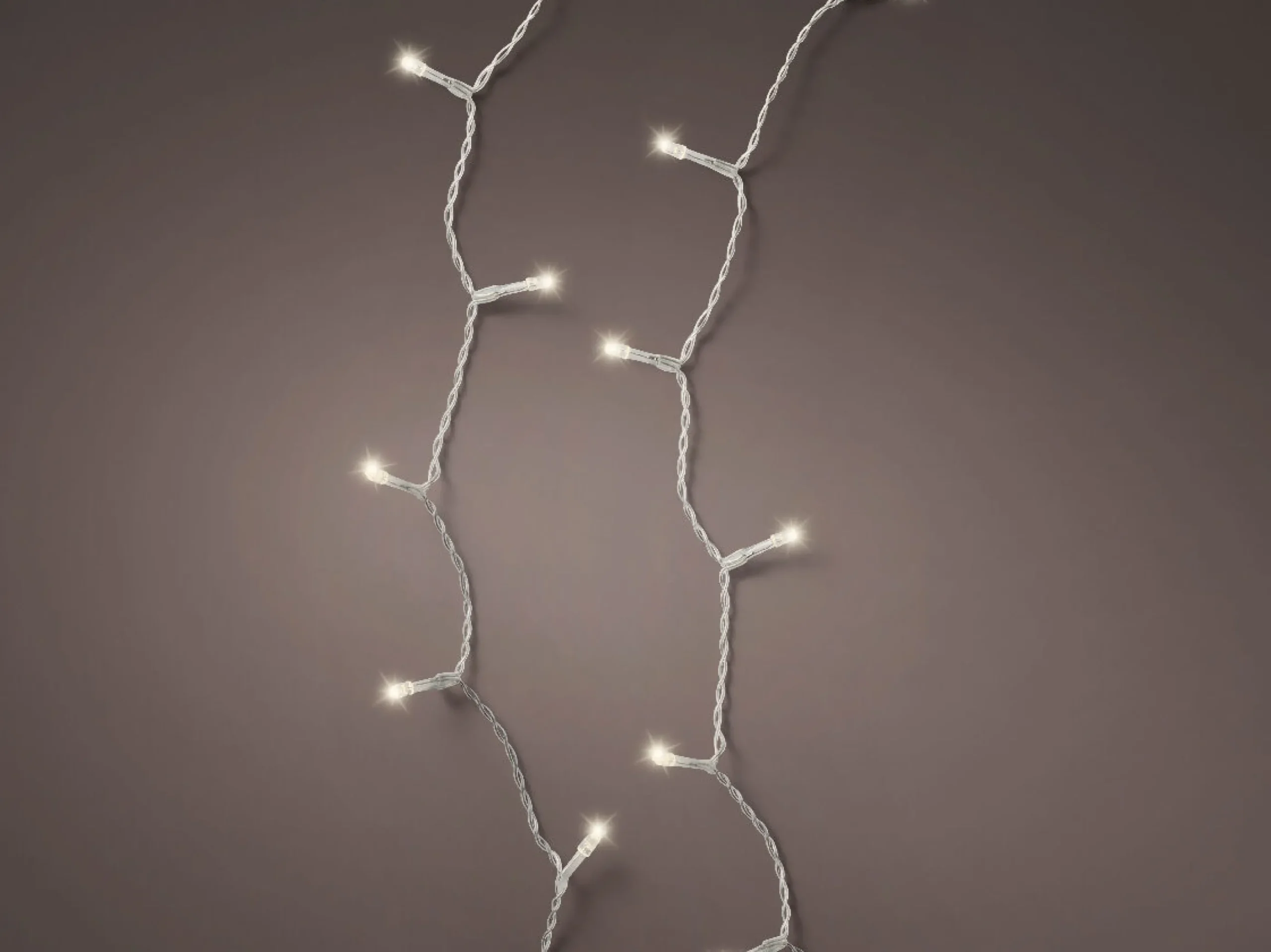 Durawise Warm White Battery Christmas Lights With Timer (Clear Wire) Various Sizes