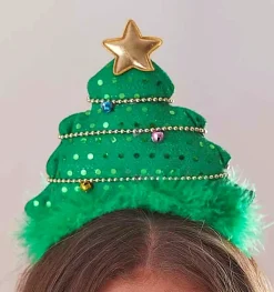 Fabric Christmas Trees Hairband