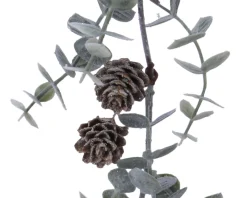 5Ft Eucalyptus Christmas Garland With Berries And Glitter