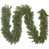 9Ft Everyday Collection Christmas Garland With Pine Cones & Red Berries
