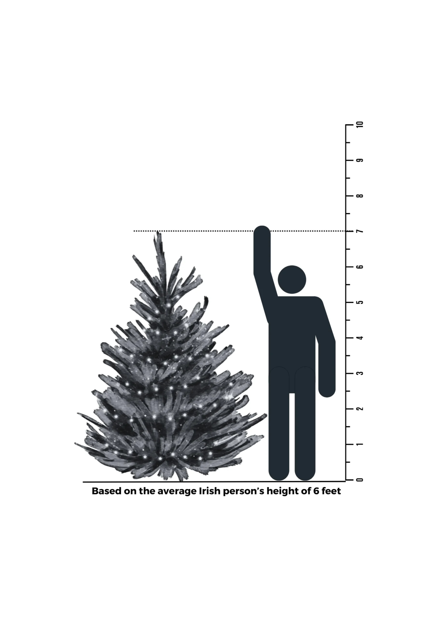 7Ft Feel Real Carrington Fir Slim Artificial Christmas Tree