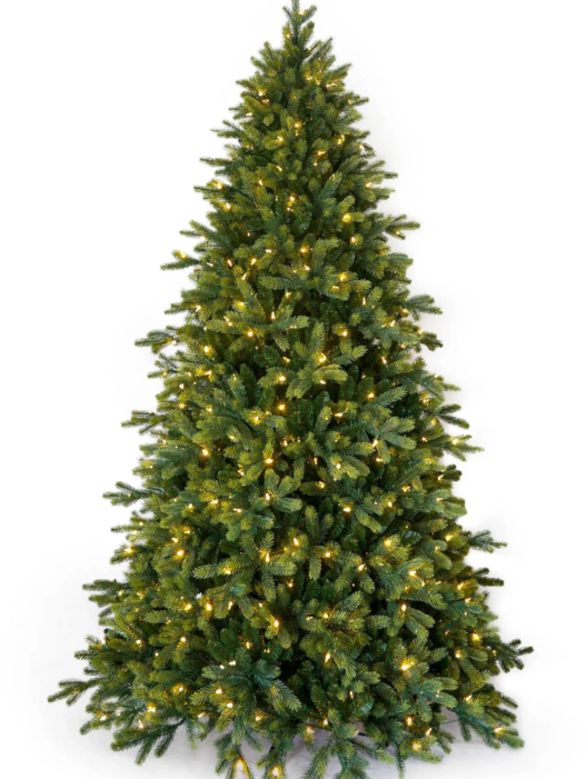 7.5Ft Feel Real Cumberland Fir Pre-Lit Artificial Christmas Tree