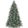 7.5Ft Feel Real Frosted Colorado Spruce Artificial Christmas Tree