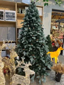 7.5Ft Feel Real Frosted Colorado Spruce Artificial Christmas Tree