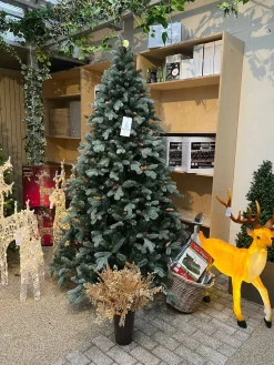 7.5Ft Feel Real Frosted Colorado Spruce Artificial Christmas Tree