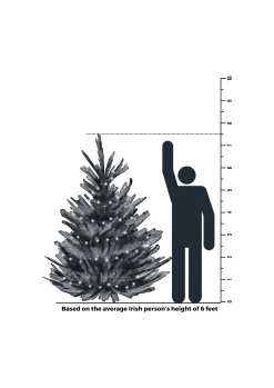 7.5Ft Feel Real Newberry Spruce Slim Artificial Christmas Tree
