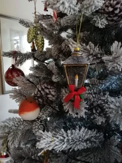 7.5Ft Feel Real Snowy Waterford Pine Artificial Christmas Tree