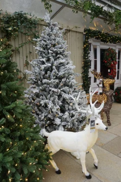 9Ft Feel Real Snowy Waterford Pine Pre-Lit Artificial Christmas Tree