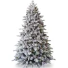 7.5Ft Feel Real Snowy Waterford Pine Pre-Lit Artificial Christmas Tree