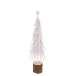 1.8Ft Nordic White Metal Mini Artificial Christmas Tree