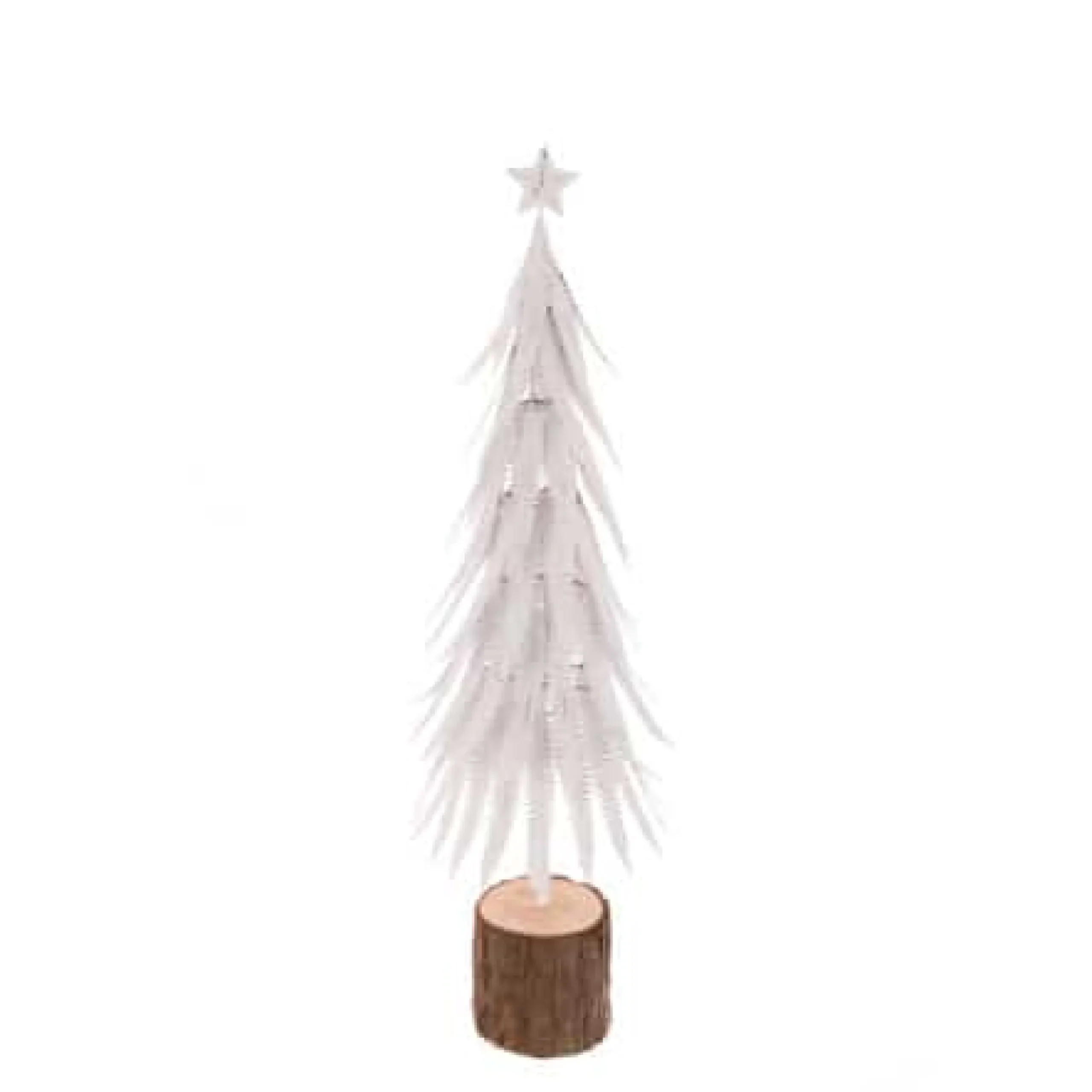 1.8Ft Nordic White Metal Mini Artificial Christmas Tree