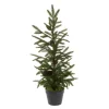 3Ft Potted Luxury Pine Mini Artificial Christmas Tree