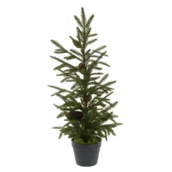 3Ft Potted Luxury Pine Mini Artificial Christmas Tree