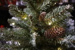 3Ft Snowy Concolor Fir Pre-Lit Artificial Christmas Tree