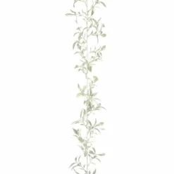 6Ft White Sparkle Mini Leaf Christmas Garland