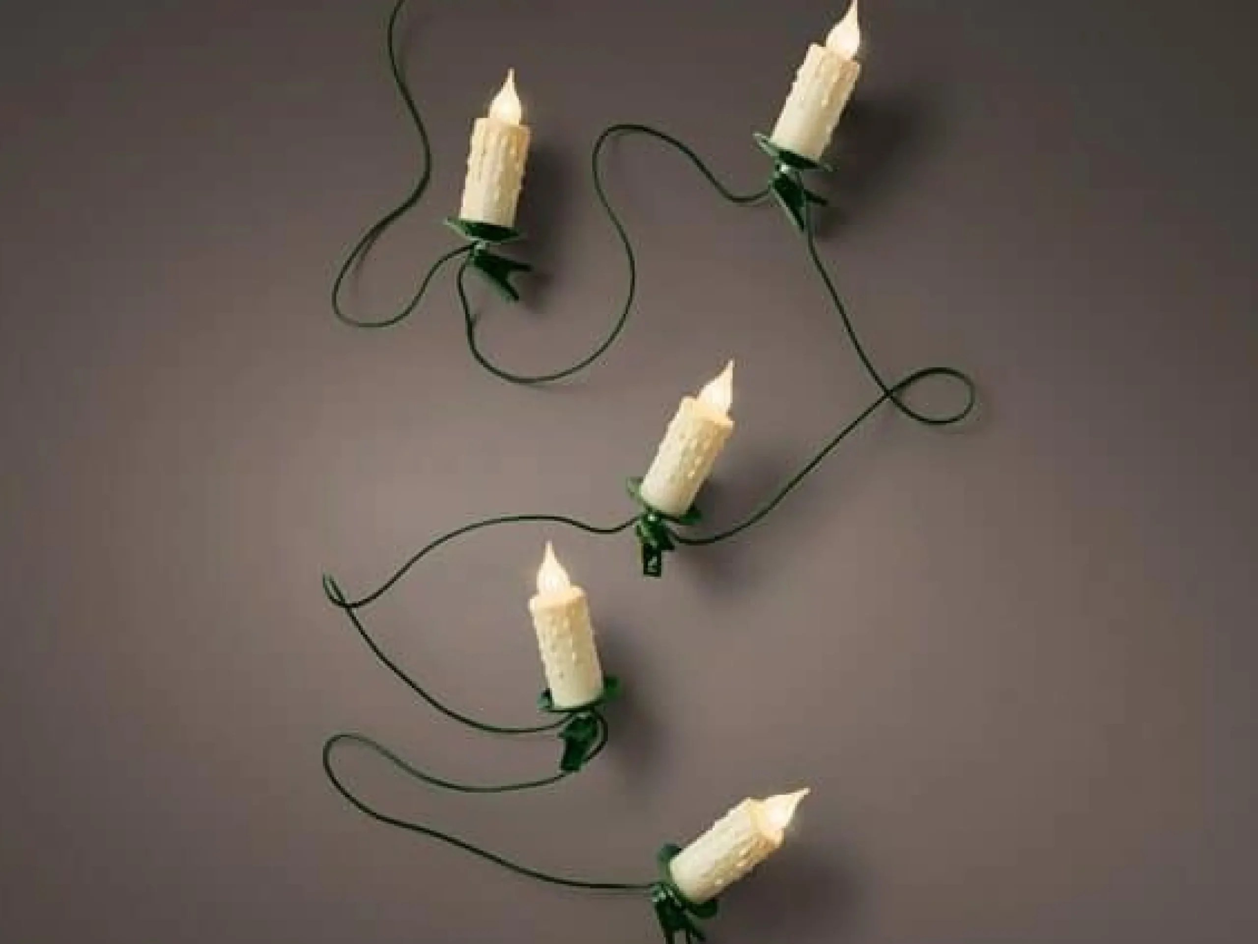 Jumbo Candle Christmas Lights Warm White