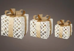 Led Gold Ribbon Gift Box Set