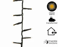 Led Warm White Compact Twinkle Christmas Lights