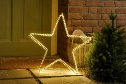 Light Up Open Star – Warm White – 3 Configurations