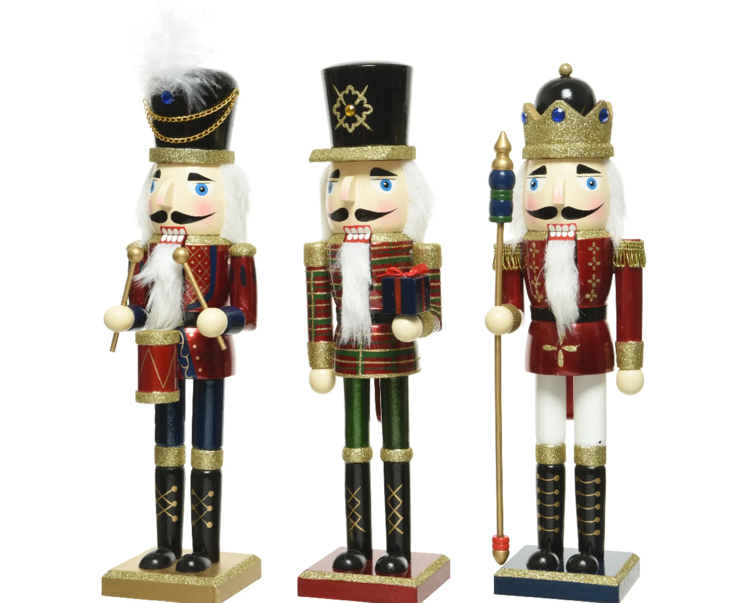 Nutcracker Firwood And Glitter – 3 Assorted Sizes