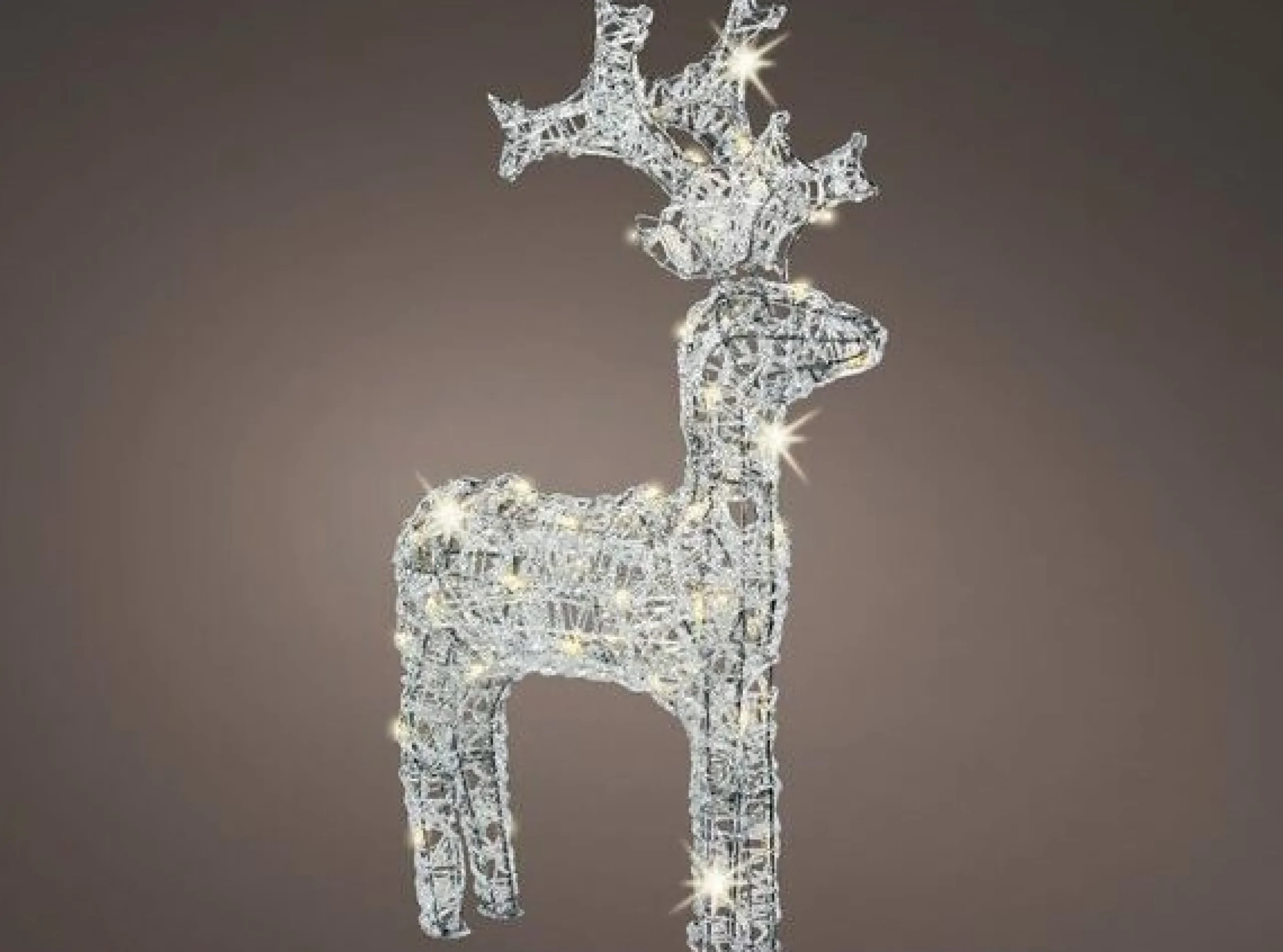 Warm White Led Acrylic Reindeer