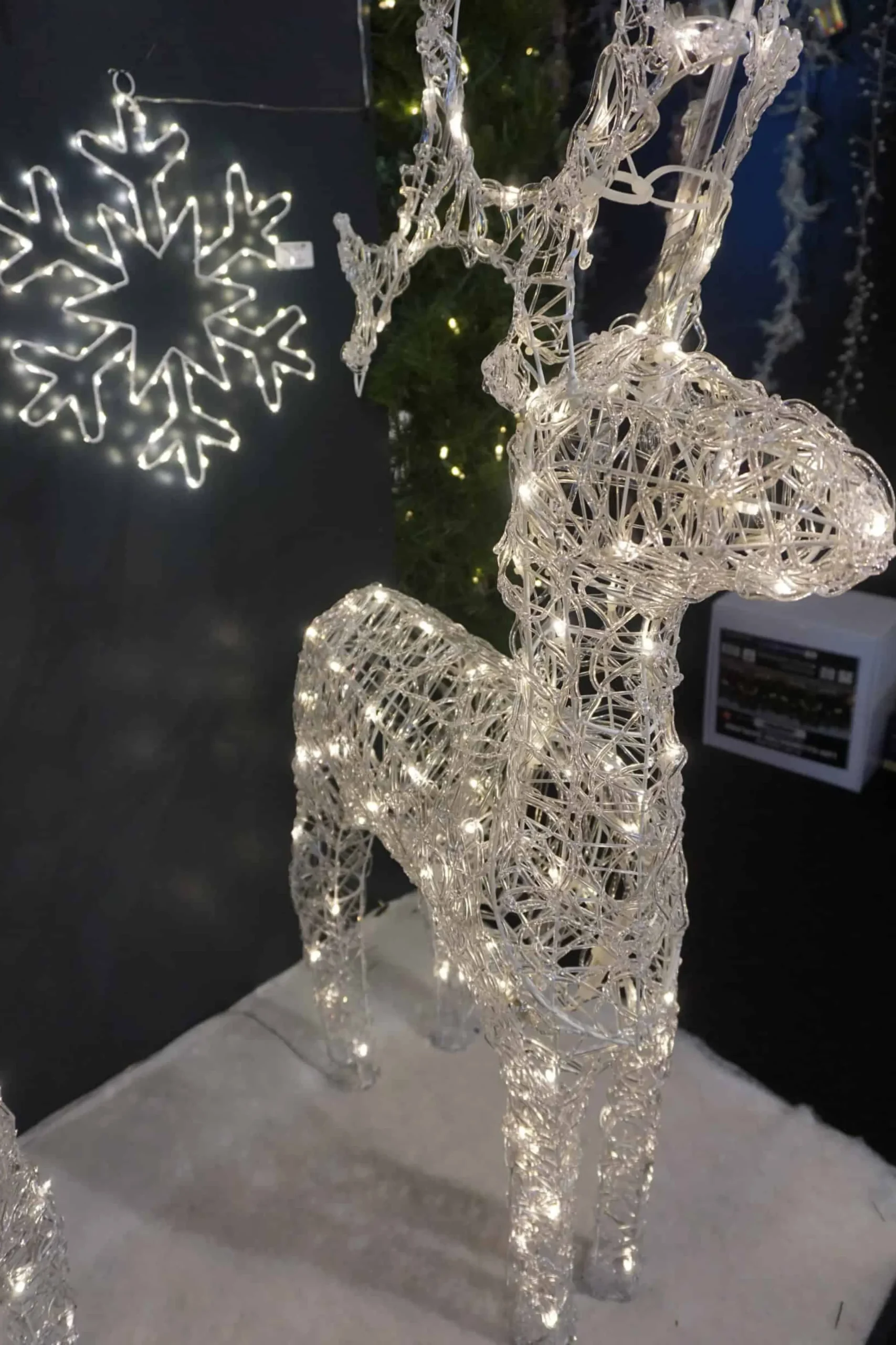Warm White Led Acrylic Reindeer