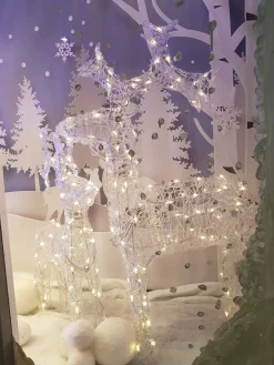 Warm White Led Acrylic Reindeer
